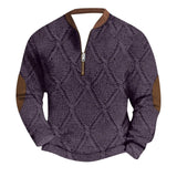 Mens Outdoor Casual Long Sleeved Hoodless Sweatshirt