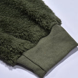 Men's Autumn Plush Hoodies Big And Tall Solid Color Sweatshirts