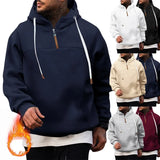 Cross border men's clothing wholesale fleece casual hooded