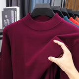 Men's Half Turtleneck Knitwear Sweater Winter Sweatshirt