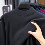 Men's Half Turtleneck Knitwear Sweater Winter Sweatshirt