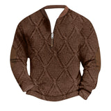 Mens Outdoor Casual Long Sleeved Hoodless Sweatshirt