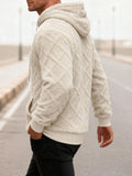 Men Winter Warm Hooded Sweatshirt with Double Comfort