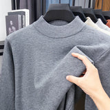 Men's Half Turtleneck Knitwear Sweater Winter Sweatshirt