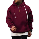 Cross border men's clothing wholesale fleece casual hooded
