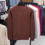 Men's Half Turtleneck Knitwear Sweater Winter Sweatshirt