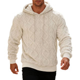 Men Winter Warm Hooded Sweatshirt with Double Comfort