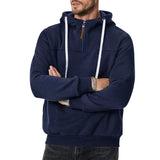 Cross border men's clothing wholesale fleece casual hooded