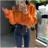 Autumnal Hooded Zipper Sweaters Outerwear for Women