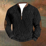 Mens Outdoor Casual Long Sleeved Hoodless Sweatshirt