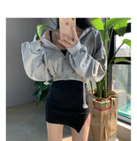 Autumnal Hooded Zipper Sweaters Outerwear for Women