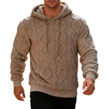 Men Winter Warm Hooded Sweatshirt with Double Comfort