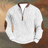 Mens Outdoor Casual Long Sleeved Hoodless Sweatshirt