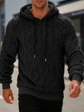 Men Winter Warm Hooded Sweatshirt with Double Comfort