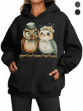 Funny Quirky Wedding Owl Couple Cozy Women’s Hoodies