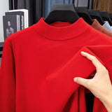 Men's Half Turtleneck Knitwear Sweater Winter Sweatshirt