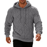 Men Winter Warm Hooded Sweatshirt with Double Comfort