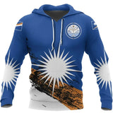 Marshall Islands Flag Map Hoodies For Men Clothes Hoody