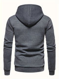 Men's Casual Solid Pullover Hooded Sweatshirt Pocket