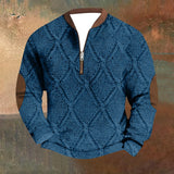 Mens Outdoor Casual Long Sleeved Hoodless Sweatshirt