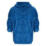 Men's Autumn Plush Hoodies Big And Tall Solid Color Sweatshirts