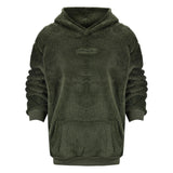 Men's Autumn Plush Hoodies Big And Tall Solid Color Sweatshirts