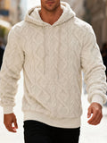 Men Winter Warm Hooded Sweatshirt with Double Comfort