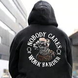 Nobody Cares Work Harder Hoodie Oversized Gym Style