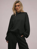 Oversized Hoodie with Dropped Shoulders Streetwear