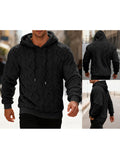 Men Winter Warm Hooded Sweatshirt with Double Comfort