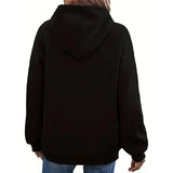 Women's Autumn and Winter Warm and Loose Casual Hooded