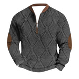 Mens Outdoor Casual Long Sleeved Hoodless Sweatshirt