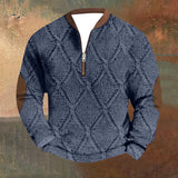 Mens Outdoor Casual Long Sleeved Hoodless Sweatshirt