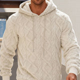 Men Winter Warm Hooded Sweatshirt with Double Comfort