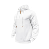 Cross border men's clothing wholesale fleece casual hooded