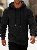 Men Winter Warm Hooded Sweatshirt with Double Comfort