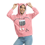 Women Hoodies Sweatshirt Sport Style Casual Funny Cat