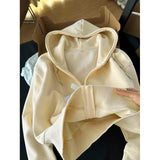 Short Hooded Zip Up Sweatshirt Jacket Women Tops